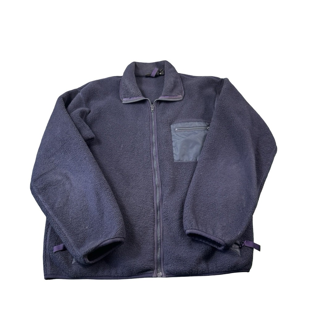Patagonia Vintage Synchilla Full Zip Fleece Jacket Purple Pile Mens L 25021 USA